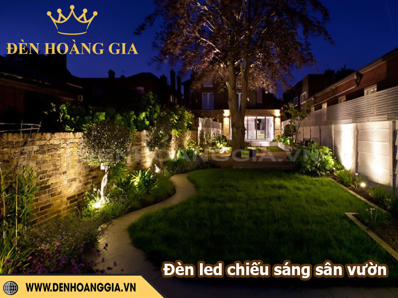 Đèn led chiếu sáng sân vườn