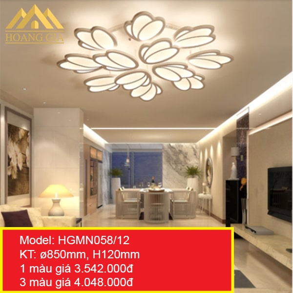 Đèn mâm LED mica HGMN058-12