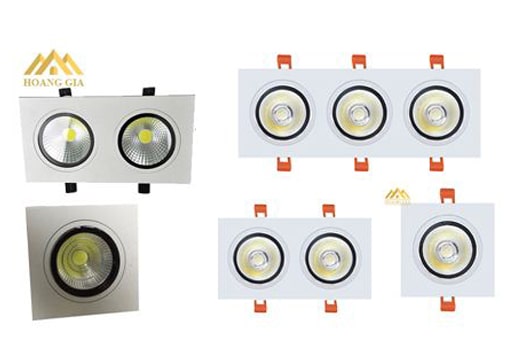 đèn downlight âm trần mặt vuông