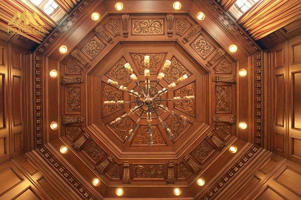 Công trình thực tế lắp đèn led âm trần mặt cong màu vàng đồng Công trình thực tế lắp đèn led âm trần mặt cong màu vàng đồng