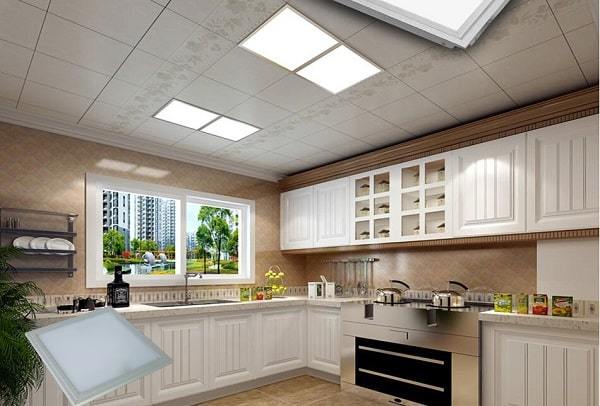 Đèn led Panel - lựa chọn tối ưu cho phòng bếp lắp trần thả thạch cao