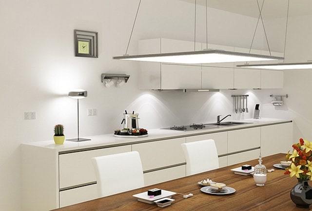 Phòng bếp ấn tượng hơn nhờ ý tưởng độc đáo với đèn led Panel