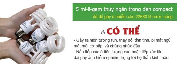 Sự nguy hiểm ẩn chứa trong bóng đèn compact