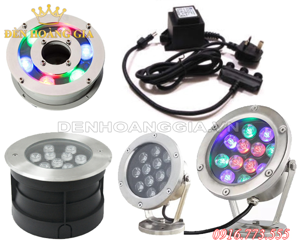 Các loại đèn led âm nước chính hãng