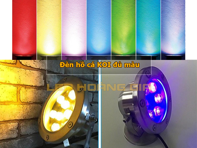 Đèn hồ cá Koi đủ màu ánh sáng