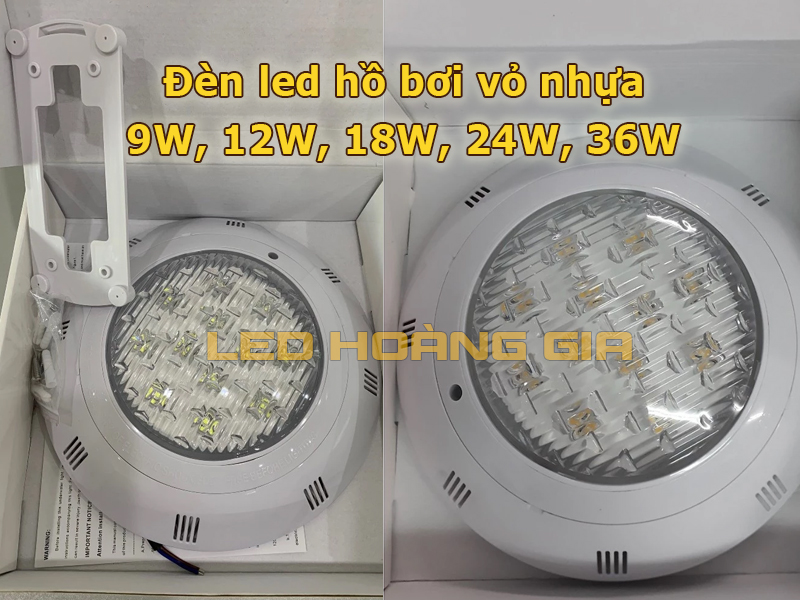 Đèn led âm nước hồ bơi vỏ nhựa