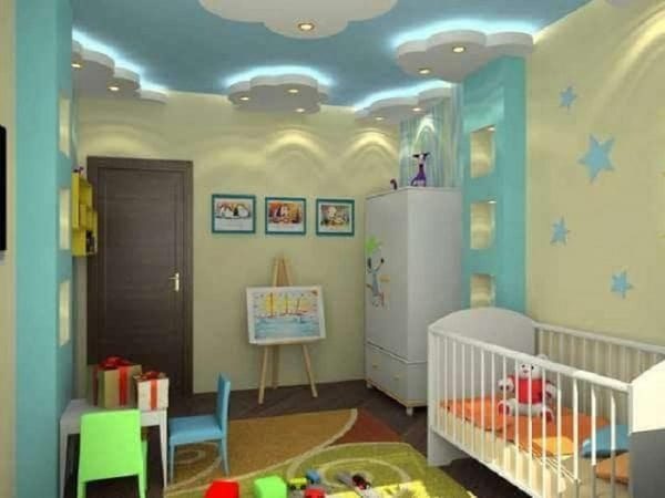 Mẫu trần thạch cao cho phòng ngủ của bé số 03 Mẫu trần thạch cao cho phòng ngủ của bé số 03