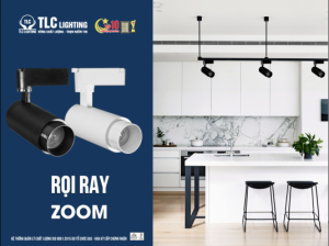 Đèn led rọi ray ZOOM 10w vỏ đen TLC ứng dụng vào nhiều không gian khác nhau như nhà ở, cửa hàng, shop thời trang,...