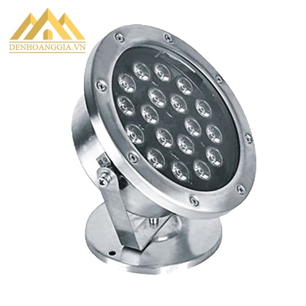 Đèn led âm nước spotlight 24w dạng đế hoạt động với điện áp là 12V/24V đảm bảo an toàn cho người dùng