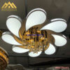 Đèn mâm Led mica 3 màu DHG-MMC23/8