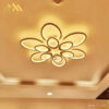 Đèn mâm Led mica 3 màu DHG-MMC34/12