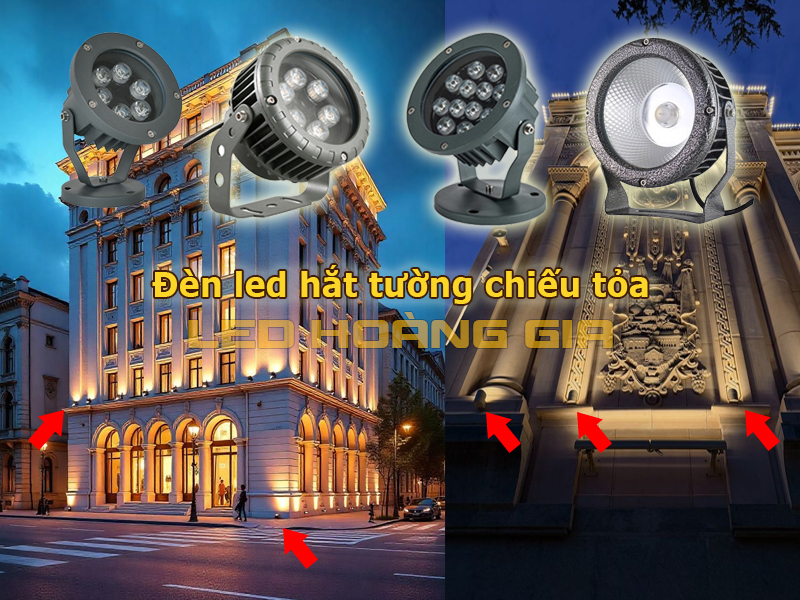 Đèn led hắt tường chiếu tỏa