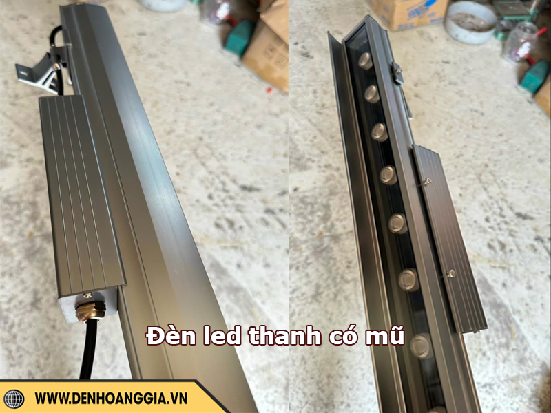 Đèn led thanh nhôm có mũ