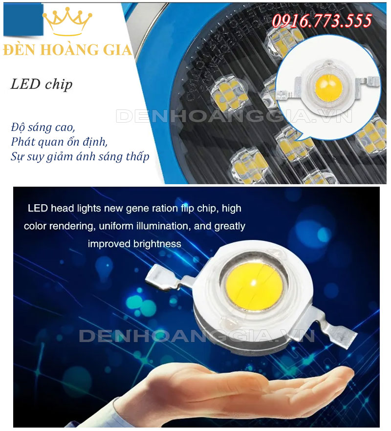 Chip led đèn hồ bơi