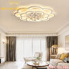 Đèn led mâm mica hiện đại 16 cánh Rolux-MMC16C2045