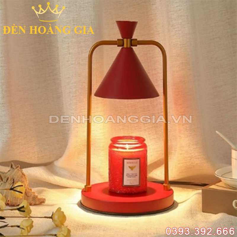 Đèn bàn Đốt nến Đỏ Rolux-DBDN2323R