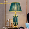 Đèn bàn trang trí hiện đại Gốm xanh Rolux-DB1975BL