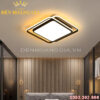 Đèn led mâm ốp trần Vuông Kép Rolux-DMOTVLM977