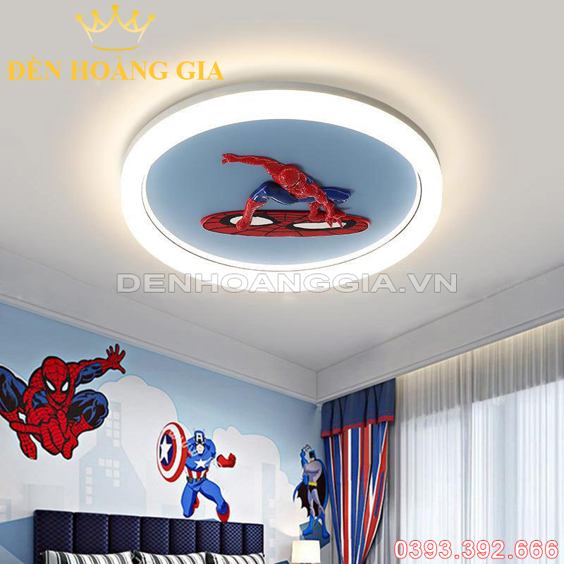 Đèn led ốp trần Spider Man cho trẻ Rolux-DOTA1003