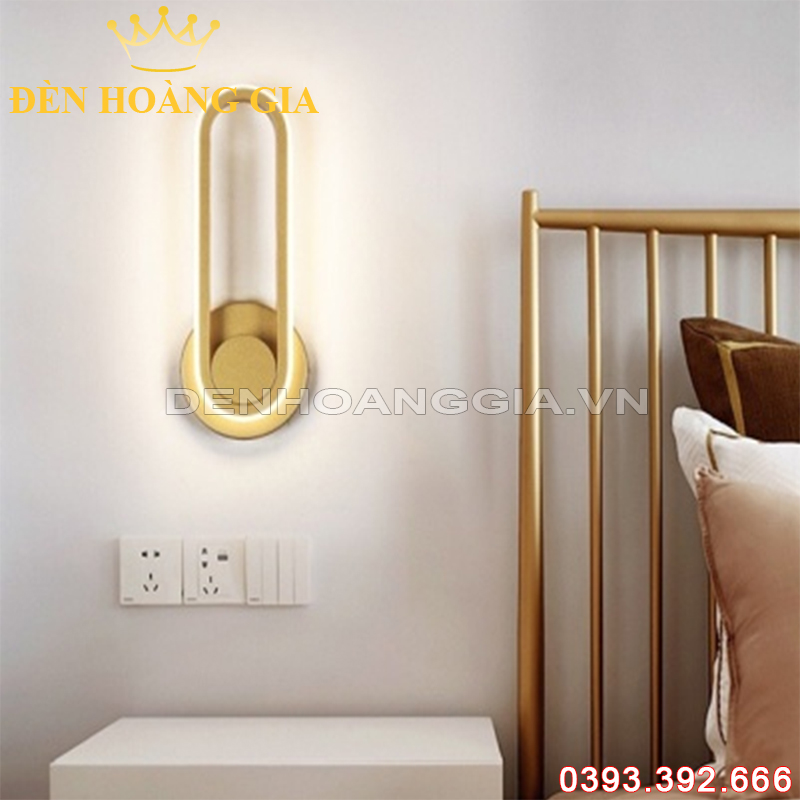 Đèn Led tường hiện đại thiết kế tối giản 48W Gold Rolux-DTHDCT003G48