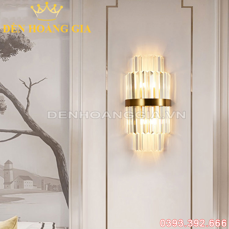 Đèn Led tường Pha lê Crystal Rolux-DTPLA2