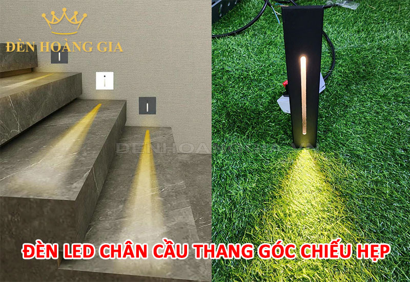 Đèn led chân cầu thang góc chiếu hẹp