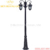 Đèn led trụ sân vườn cao 2 bóng Rolux-TSVCD2B04