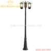 Đèn led trụ sân vườn cao 2 bóng Rolux-TSVCD2B14