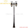 Đèn led trụ sân vườn cao 2 bóng Rolux-TSVCD2B22