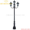 Đèn led trụ sân vườn cao 4 bóng Rolux-TSVCD4B12