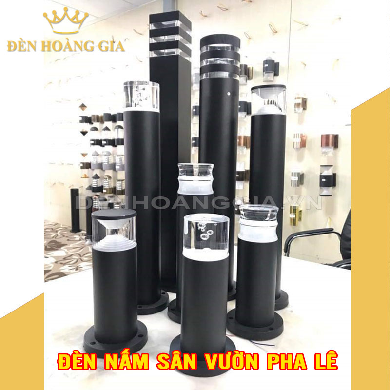 Đèn nấm sân vườn pha lê