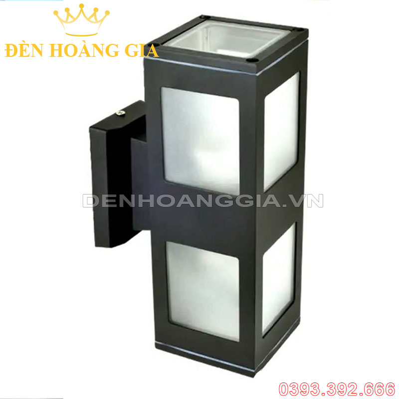 Đèn tường led kính mica mờ 2 đầu Rolux-DTKMC2D02