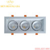 Đèn led Spotlight âm trần mặt lõm Promax ba bóng mặt trắng