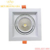 Đèn led spotlight âm trần mặt lõm vuông mặt trắng