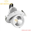 Đèn led spotlight âm trần tròn xoay 360 độ Luxury mặt trắng