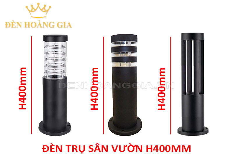 Đèn trụ sân vườn tầm thấp 400mm