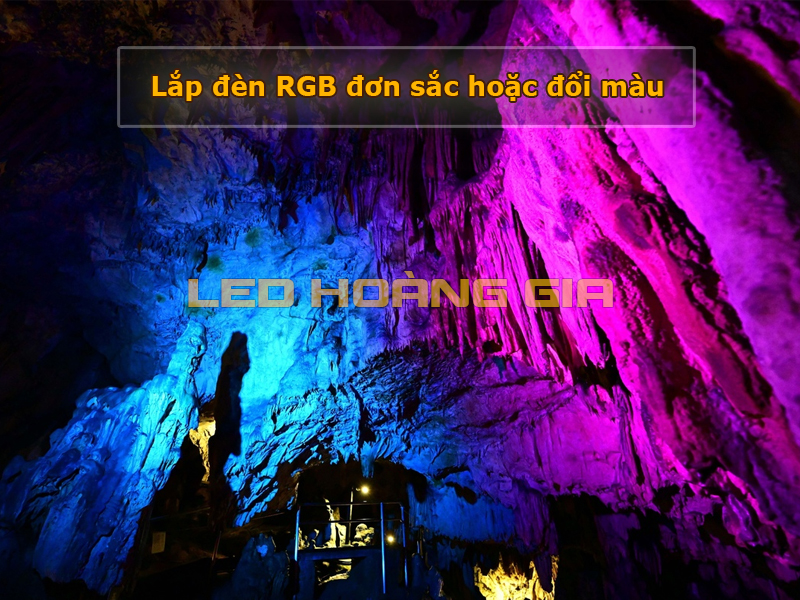 Ứng dụng lắp đèn RGB đơn sắc hoặc đổi màu