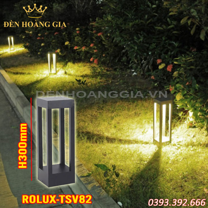 Đèn led trụ sân vườn Rolux-TSV82 300mm