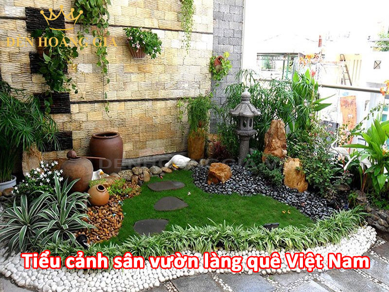 Tiểu cảnh sân vườn mang phong cách làng quê Việt Nam