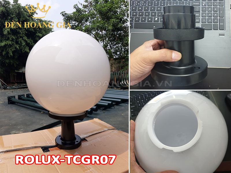 Đèn trụ cổng tròn ROLUX-TCGR07