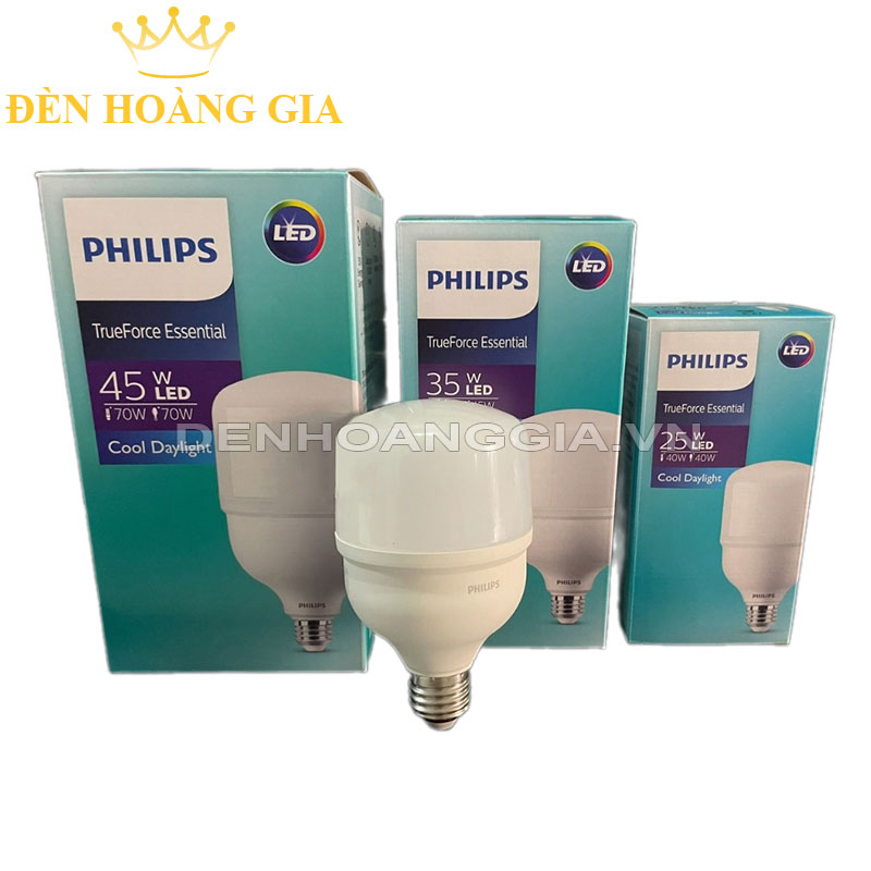 Đèn led búp trụ Philips Tforce Essential 25w 35w 45w