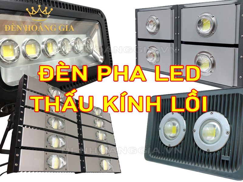 Đèn pha led thấu kính lồi