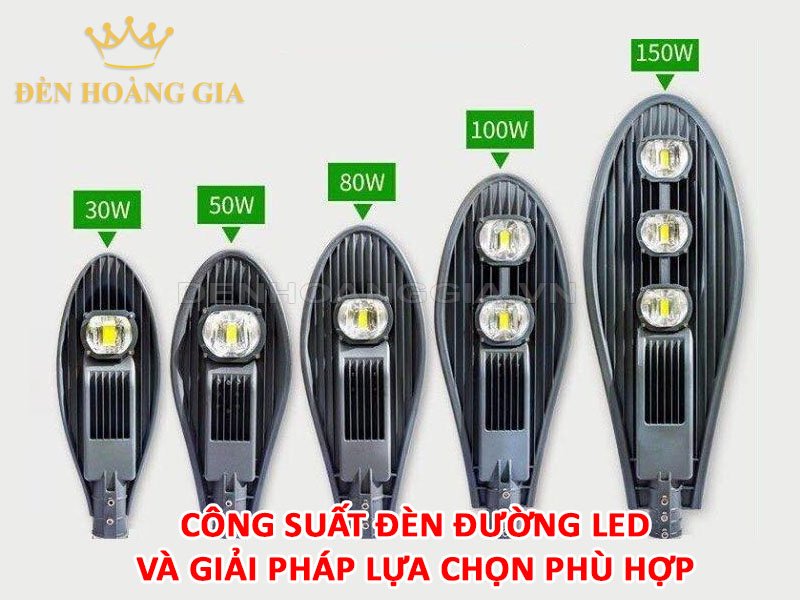 Công suất đèn đường led và giải pháp lựa chọn phù hợp