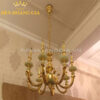 Đèn chùm đồng đá 8 tay Rolux-DCD1164