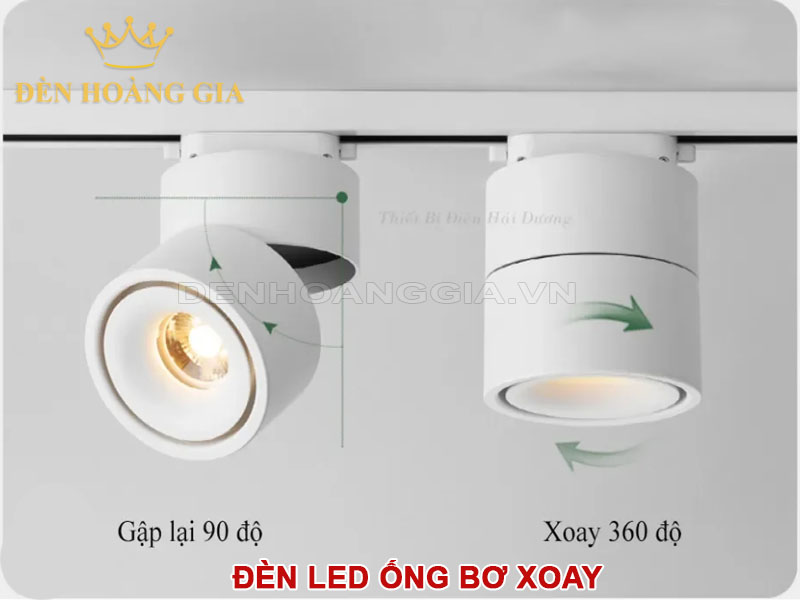 đèn led ống bơ xoay