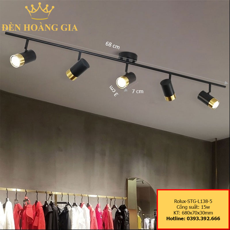 Đèn led soi tranh – soi gương Rolux-STG-L138-5