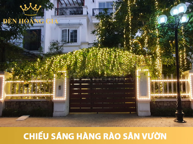 Chiếu sáng hàng rào sân vườn