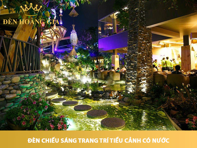 Đèn chiếu sáng trang trí tiểu cảnh có nước