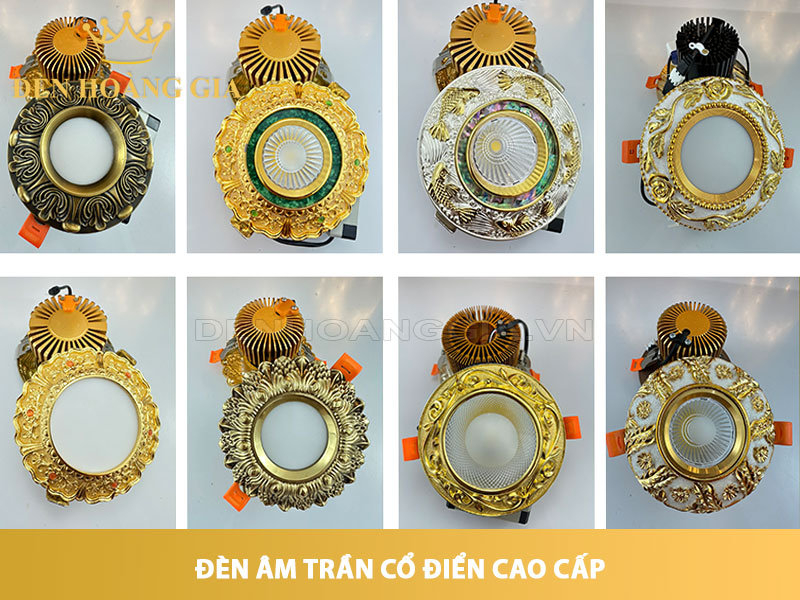 Đèn led âm trần cổ điển cao cấp