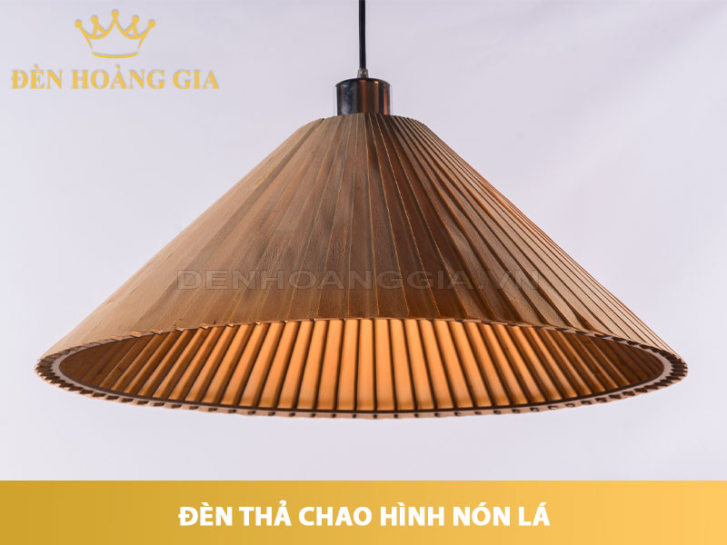 Đèn thả chao hình nón lá